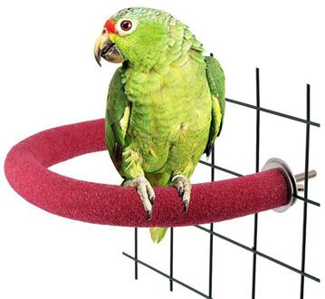 Adeeing U Type Flexibele Pet Papegaai Frosting Stand Rack Speelgoed Slijpen Staaf Stok Bar Scrub Station Vogelkooi Speelgoed rood