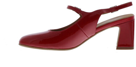 Adela slingback lak | dames | maat: | lak Rood - 38