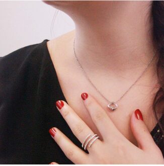 Adelise hangers - Oostenrijks kristal Wit Zilver