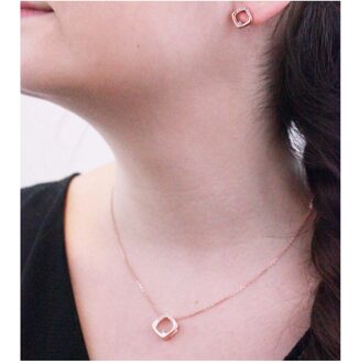 Adelise sets - Oostenrijks kristal Wit en roségoud