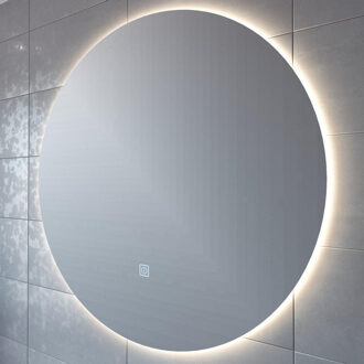 Adema Circle badkamerspiegel rond diameter 120cm met indirecte LED verlichting met spiegelverwarming en touch schakelaar ACTIEPRIJS - OUTLET UDEN JG1112-1200 Glas