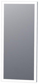 Adema Oblong spiegel 36x80cm inclusief LED verlichting met spiegelverwarming en touch-schakelaar NAL002-A-36x80 Aluminium (Zilver)