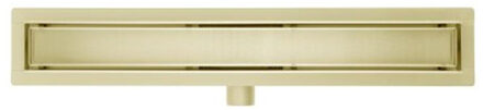 Adema Ralo douchegoot - 90cm - met rooster - met flens - geborsteld Goud SW1408489 / SW1408507 Goud geborsteld