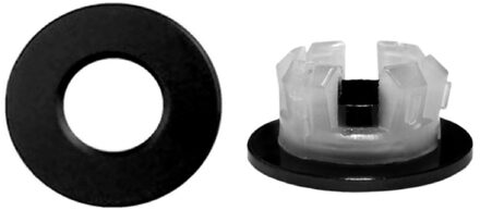 Adema Sparkle 2.0 luxe overloopring 3 cm geschikt voor wastafels zwart SW354807 Zwart mat