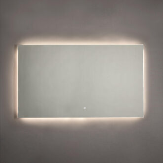 Adema Squared badkamerspiegel 120x70cm met indirecte LED verlichting en sensor schakelaar