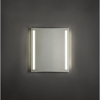 Adema Squared badkamerspiegel 60x70cm met verlichting links en rechts LED met spiegelverwarming en sensor schakelaar