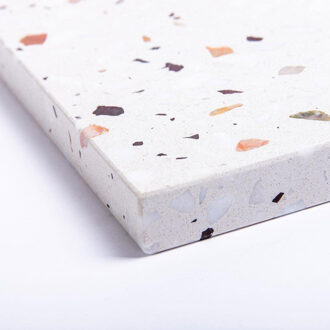 Adema Tops kleurstaal 20x10cm Terrazzo SW915249 Terrazzo mat/glans