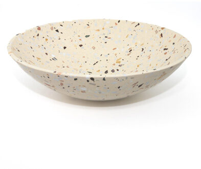 Adema Waskom 42x42x12cm - rond - terrazzo crème Terrazzo 420x120 round creme Terazzo crème