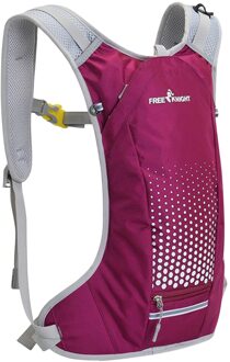 Ademend Fietsen Rugzak Fietstas Regenhoes Gym Accessoires Mannen Sport Wandelen Paardrijden Camping Hydratatie 2L Fiets Rugzak roos rood