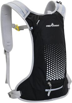 Ademend Fietsen Rugzak Fietstas Regenhoes Gym Accessoires Mannen Sport Wandelen Paardrijden Camping Hydratatie 2L Fiets Rugzak zwart