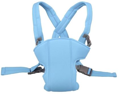 Ademend Front Back Draagzakken Baby Comfortabele Sling Backpack Pouch Wrap Extra Brede En Dikke V-Vormige Schouderriem lucht blauw