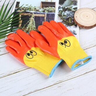 Ademend Kinderen Tuinieren Handschoenen Duurzaam Waterdicht Peuters Olie Antislip Anti-Stab Handwerk Beschermende Handschoenen