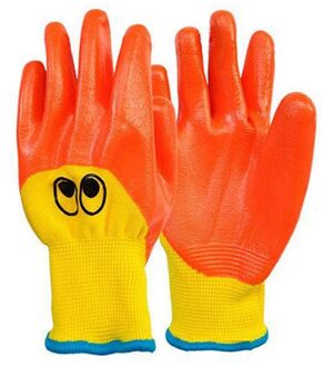 Ademend Kinderen Tuinieren Handschoenen Peuters Huishoudelijke Cartoon Dier Olie Antislip Anti-Stab Handwerk Handschoenen