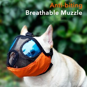 Ademend Mesh Hond Snuit Franse Bulldog Muis Mand Anti Bite Stop Bark Dierbenodigdheden Leash Harness Supplies
