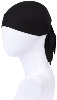 Ademend Multifunctionele Mannen Fiets Hoofdband Fietsen Bandana Piraat Hoofd Sjaal NNOD022-zwart