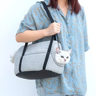 Ademend Reizen Schouder Kitten Carrying Handtas Outdoor Draagtas Dierbenodigdheden Voor Shoping Wandelen Reizen Tote