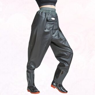 Ademend Waadvogel Broek Half Body Vissen Broek Handig Waadvogel Broek Met Schoen Voor Outdoor Buiten (Zwart En Groen, 37 Yard) zwart groen 3