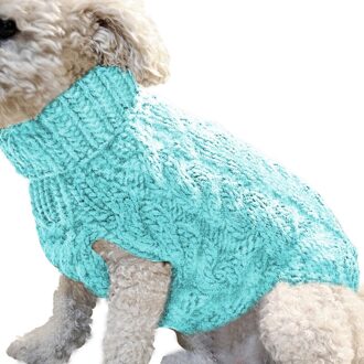 Ademend Warm Huisdier Trui Winter Hond Warm Levert Huisdier Decoratie Kleding Blauw / Xl