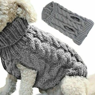 Ademend Warm Huisdier Trui Winter Hond Warm Levert Huisdier Decoratie Kleding Grijs / Xl