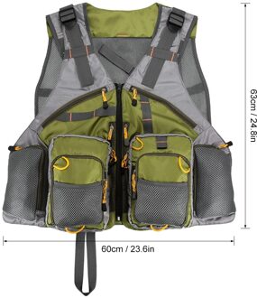 Ademende Vissen Leven Vest Outdoor Sport Fly Zwemmen Verstelbare Vest Vissen Veiligheid Tackle Multi-Zakken Vest