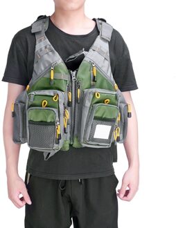 Ademende Vissen Vest Outdoor Sport Zwemmen Verstelbare Meerdere Zakken Vissen Vest Visser Gear Apparatuur