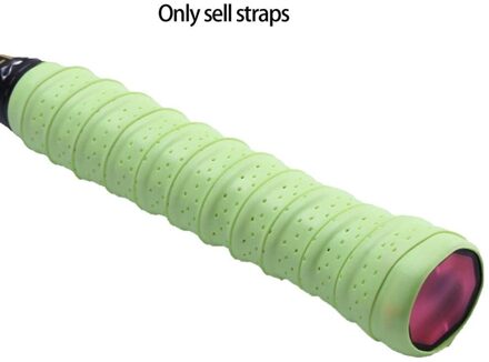 Ademende Zweet Absorberende Tennisracket Handvat Gewikkeld Strap Antislip Handvat Kronkelende Band Hengel Badminton Klappen groen