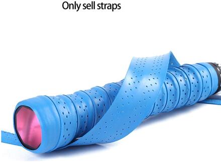 Ademende Zweet Absorberende Tennisracket Handvat Gewikkeld Strap Antislip Handvat Kronkelende Band Hengel Badminton Klappen Marineblauw