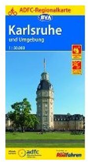 ADFC-Regionalkarte Karlsruhe und Umgebung mit Tagestouren-Vorschläge 1:50.000, reiß- und wetterfest, GPS-Tracks Download