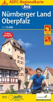 ADFC Regionalkarte Nürnberger Land/ Oberpfalz, 1:75.000, reiß- und wetterfest, GPS-Tracks Download - E-Bike geeignet