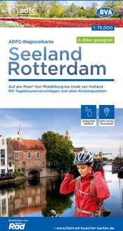 ADFC-Regionalkarte Seeland Rotterdam 1:75.000, reiß- und wetterfest, GPS-Tracks Download - E-Bike geeignet