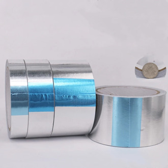 adhesive aluminum foil tin paper tape high temperature resistant sealed water-proof,fire mending,leakage prevention,radiation
