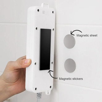 Adhesive Magnetic Stickers Hooks Adhesive Stickers Without Perforation Kitchen Bathroom Wall Strong Magnet Storage Rack