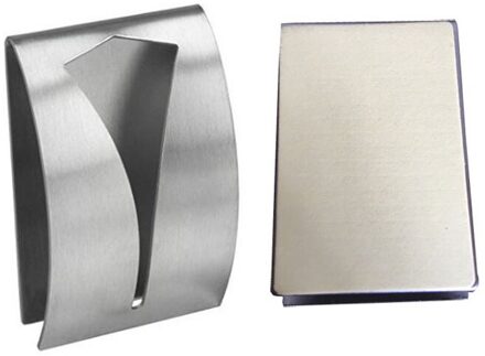 Adhesive Thee Handdoek Houders Voor Keuken Badkamer Punch Gratis Rvs Thee Handdoek Haak 5x2.3x7.5cm