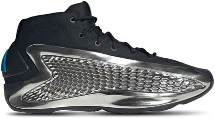 adidas 1 Mid Sneakers Heren - Zwart - Maat 46 - Mesh/Synthetisch Black