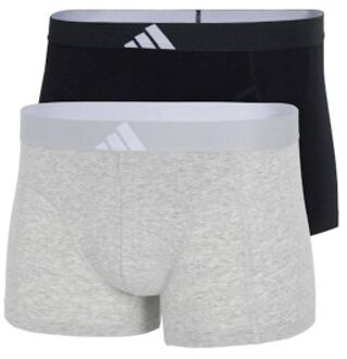adidas 2 stuks Active Flex Cotton Body Trunk Zwart,Versch.kleure/Patroon,Grijs - Small,Medium,Large,X-Large,XX-Large