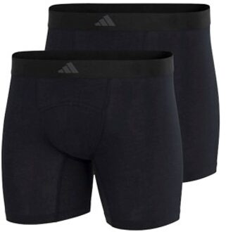 adidas 2 stuks Active Flex Cotton Ergonomic Boxer Brief * Actie * Zwart - Small,Medium,Large,X-Large,XX-Large