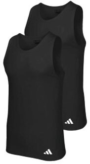 adidas 2 stuks Active Flex Cotton Ergonomic Tank Top Zwart,Wit - Small,Medium,Large,X-Large,XX-Large