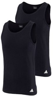 adidas 2 stuks Active Flex Cotton Tank Top Zwart,Wit - Small,Medium,Large,X-Large,XX-Large