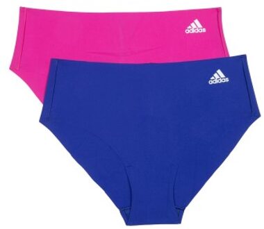 adidas 2 stuks Brazilian Cheeky Hipster Versch.kleure/Patroon,Roze,Blauw,Zwart,Bruin - Large,X-Large