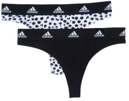 adidas 2 stuks Underwear Brazilian Thong Blauw,Versch.kleure/Patroon,Grijs,Rood,Zwart,Groen,Roze,Wit - X-Small,Small,Medium,Large,X-Large