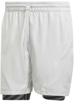 adidas 2in1 Pro Shorts Heren-Lichtgrijs,Zwart