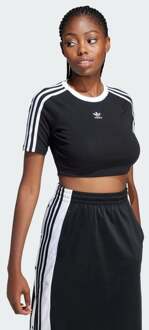 adidas 3-stripes Baby T-shirts Dames - Zwart - Maat 40/L - Katoen Jersey Black