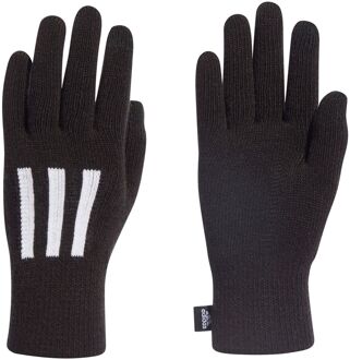adidas 3-Stripes Conductive Handschoenen Zwart - M