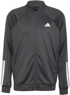 adidas 3 Stripes Knit Trainingsjack Heren-Zwart,Wit - XXL