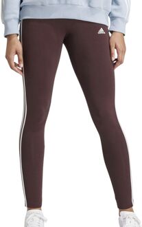 adidas 3-Stripes Legging Dames bruin - wit - XS