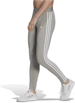 adidas 3-stripes Legging - Vrouwen - grijs - wit