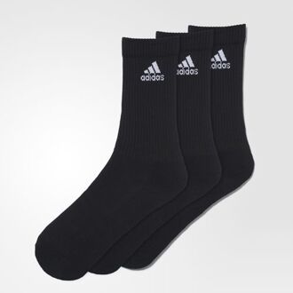 adidas 3 Stripes Performance Sokken (3-pair) - 35-38 - Zwart