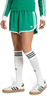 adidas 3 Stripes Sprinter Shorts Korte Broeken Dames - Groen - Maat 40 - Poly Mesh Green