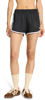 adidas 3 Stripes Sprinter Shorts Korte Broeken Dames - Zwart - Maat 34 - Poly Mesh Black