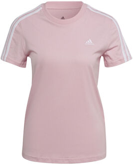 adidas 3 Stripes T-shirt Dames roze - XS